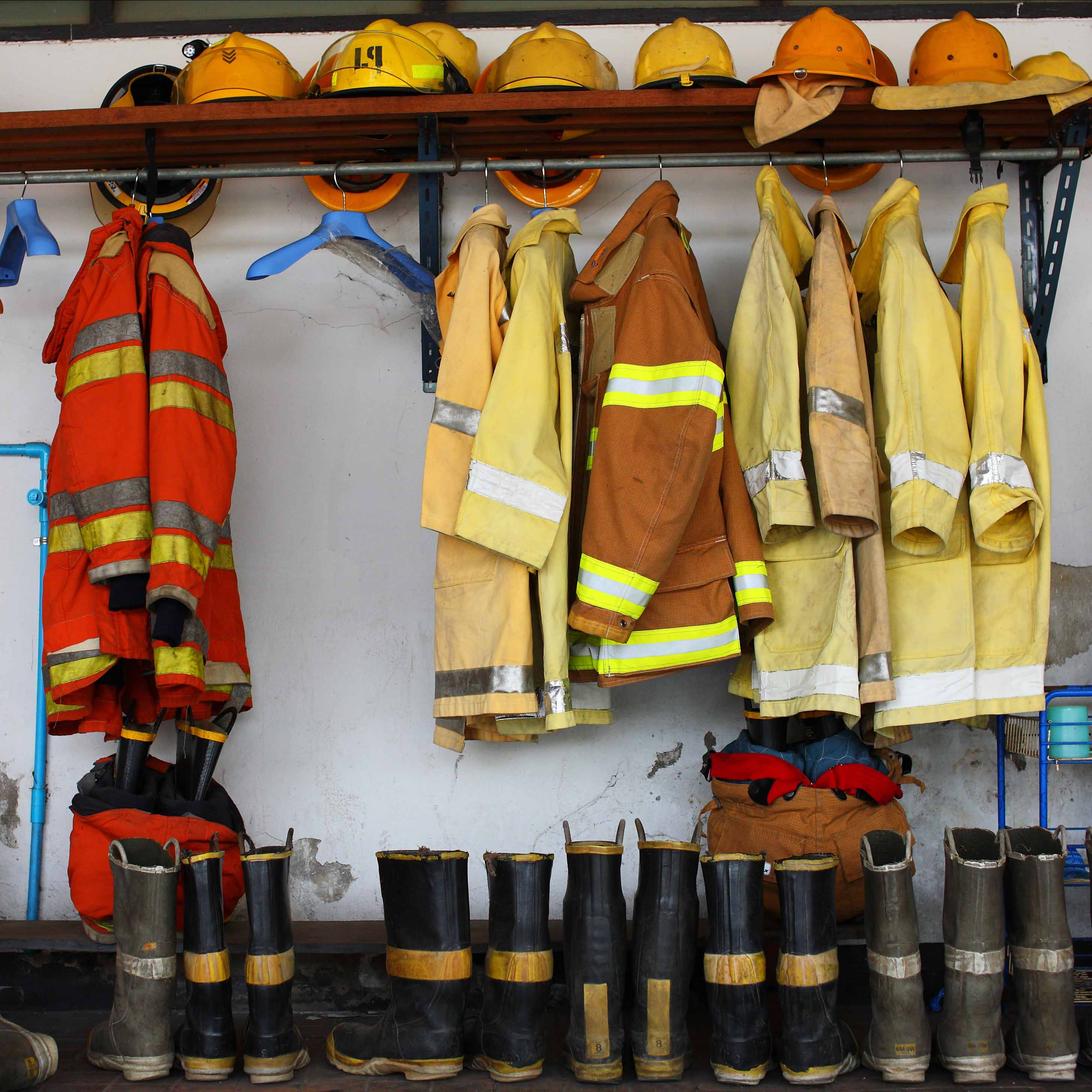 Brand. Dekorations billede - Brandmandsgarderobe - Brandmand
